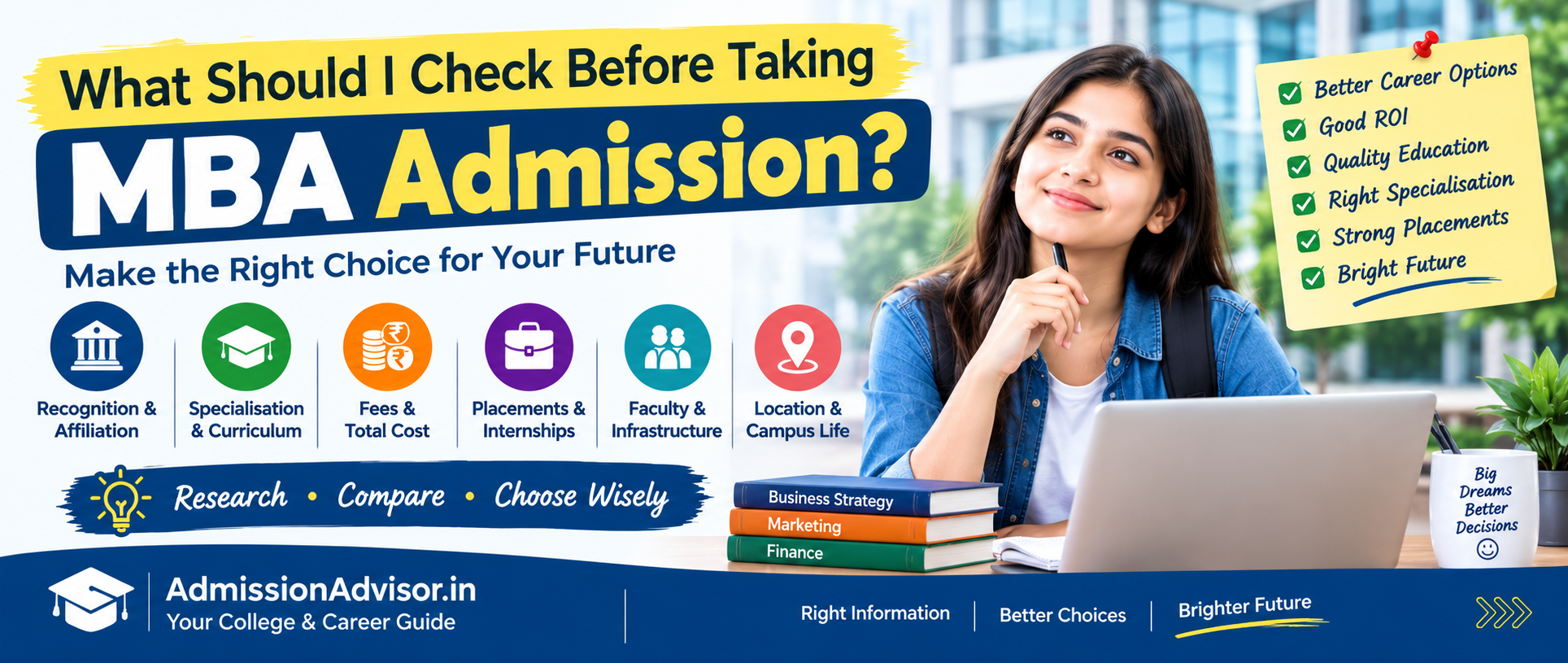 What Should I Check Before Taking MBA Admission