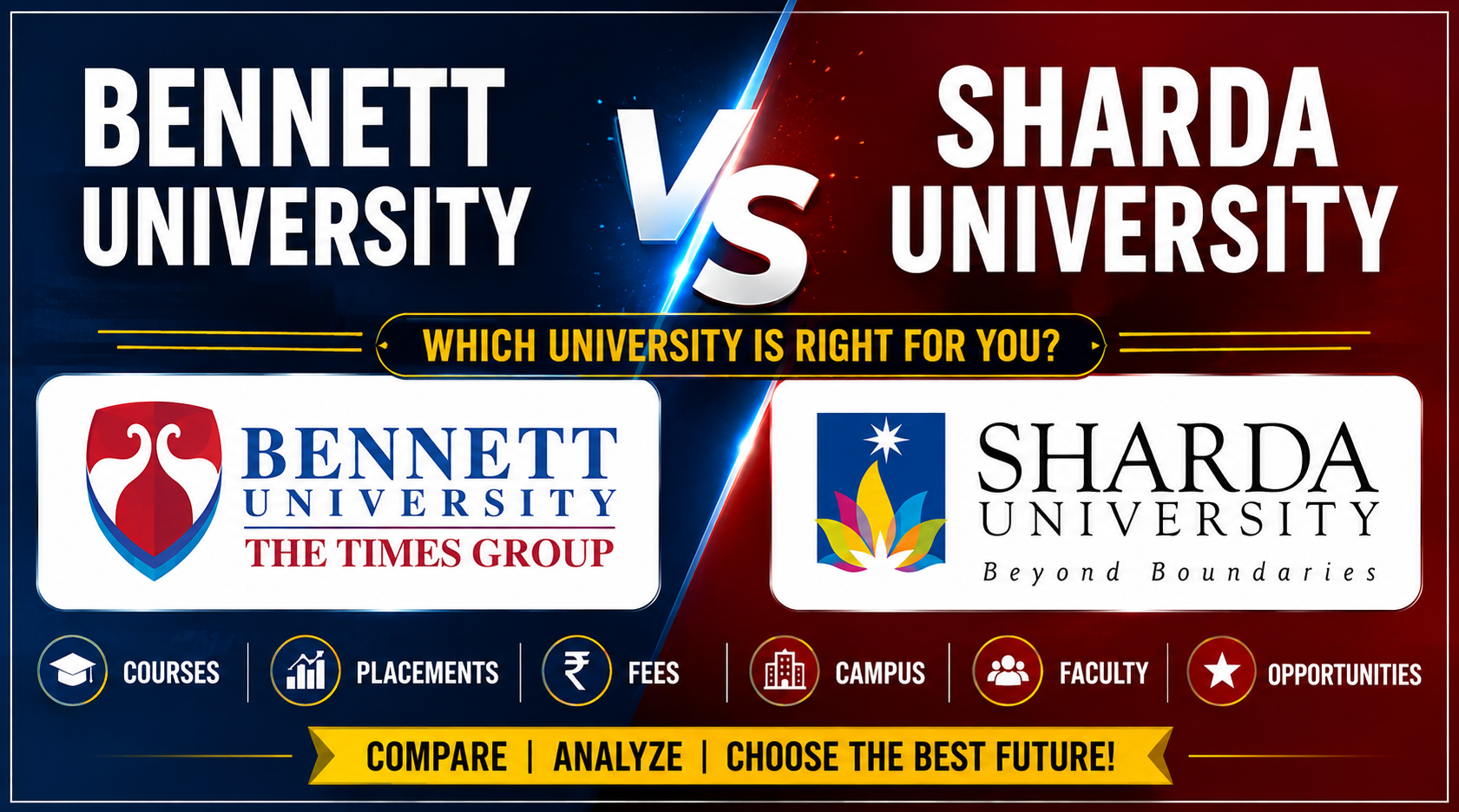 Bennett University vs Sharda University