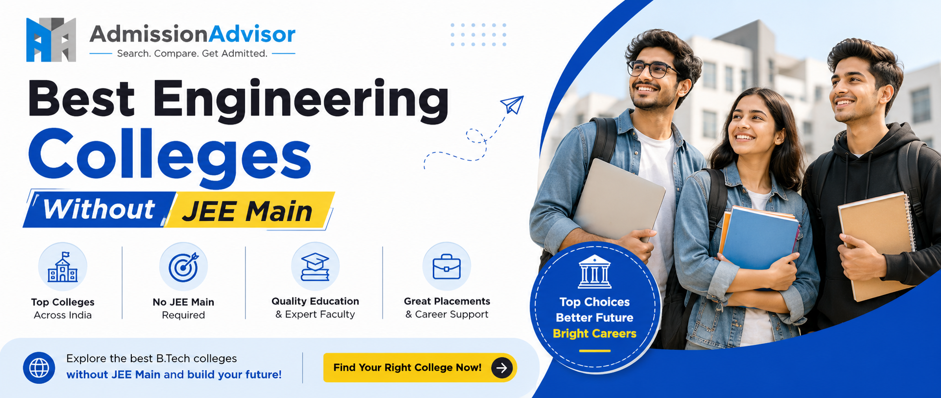 Best Engineering Colleges Without JEE Main 2026: Complete Admission Guide