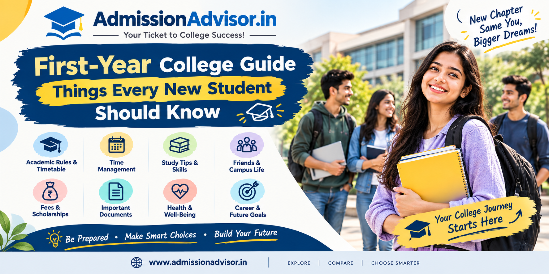 First-Year College Guide 2026: 16 Things Every New Student Should Know Before Starting College