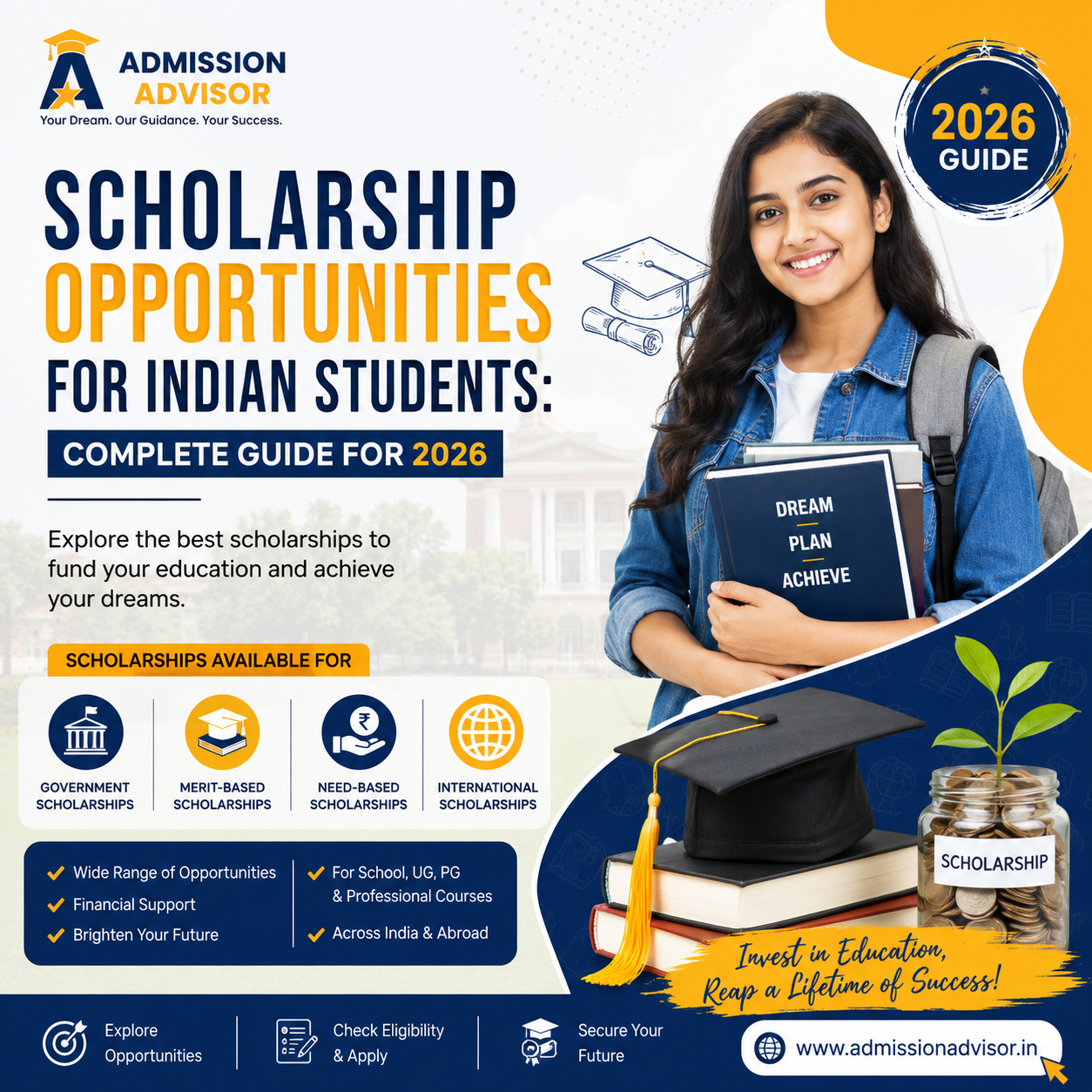 Scholarship Opportunities for Indian Students: Complete Guide for 2026