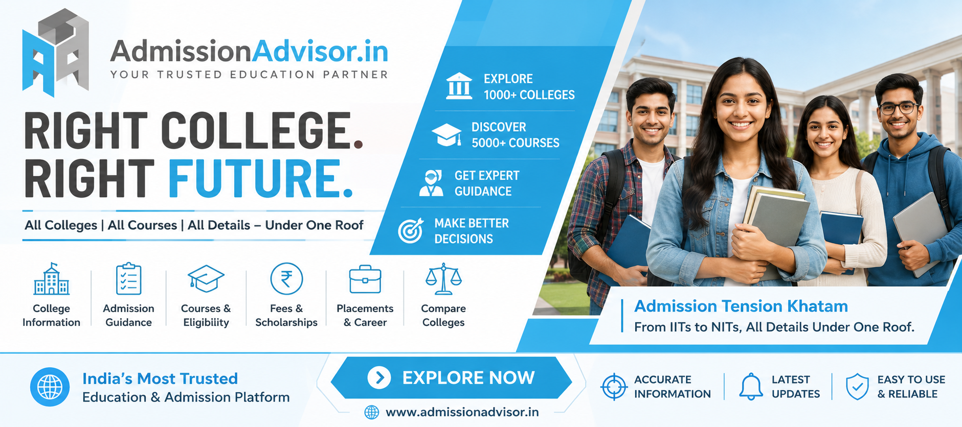 What Is AdmissionAdvisor.in?